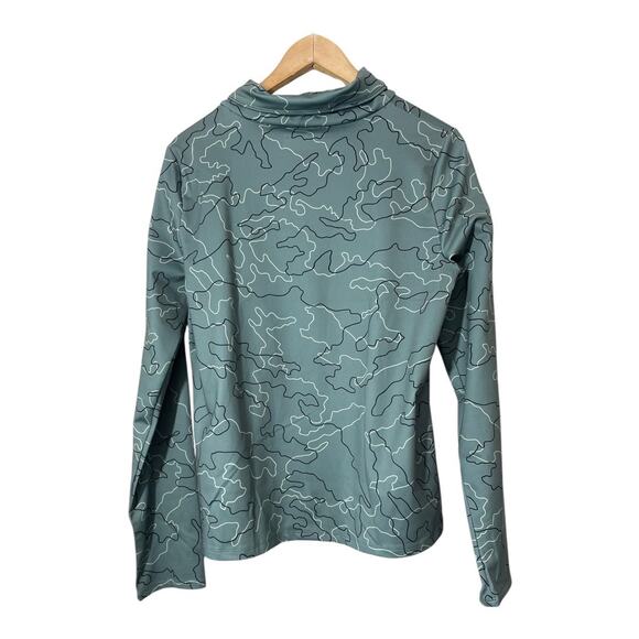 Under Armour Funnel Neck Camo Shirt Cold Weather Long Sleeve Sz Medium Green NWT - Picture 2 of 4